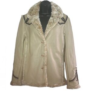 Vintage RARE Jessica By Christopher 100% Genuine Leather Jacket Size 10